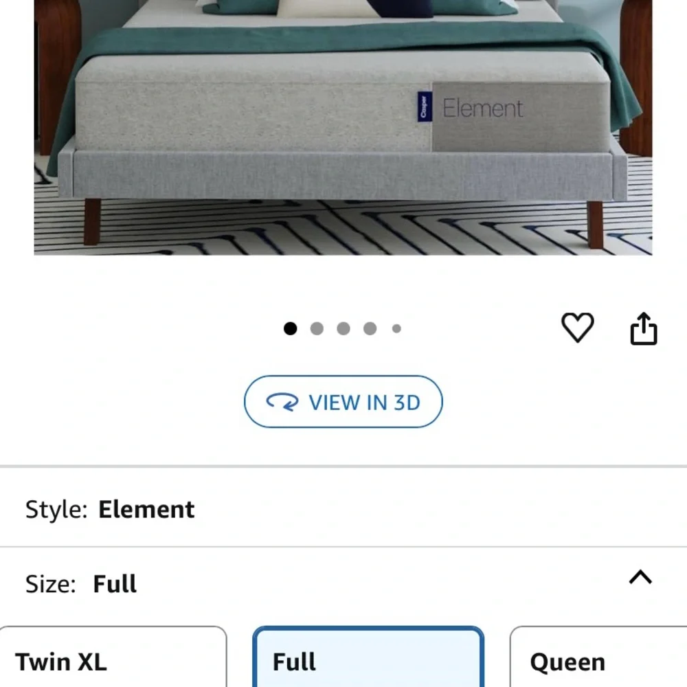 Gray Mattress by Casper